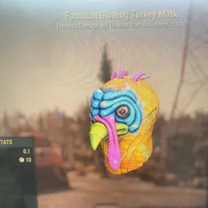 glowing turkey mask