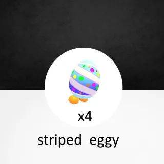 striped eggy x4