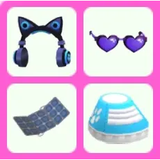 blue cat ear headphones bundle 