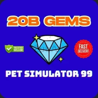 20B GEMS Pet Simulator 99 (PS99) ROBLOX