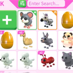 adopt me all these pets