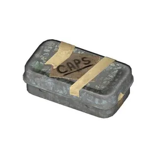 Tin of caps 