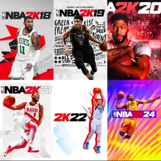 Combo NBA 2K18 + 2K19 + 2K20 + 2K21 + 2K22 + 2K24