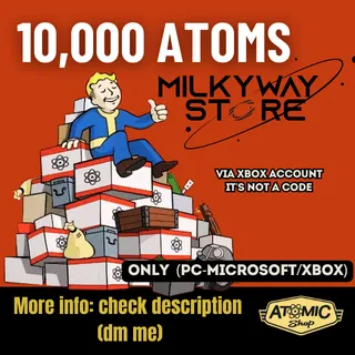 FALLOUT 76 10000 ATOMS + 500 Bonus ATOMS
