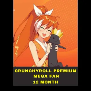 Crunchyroll Premium Mega Fan 12 Month Subscription