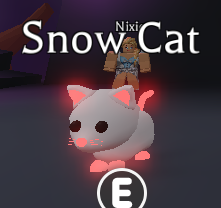 Pet Adopt Me Mega Neon Snow Cat In Game Items Gameflip - roblox adopt me pets snow cat