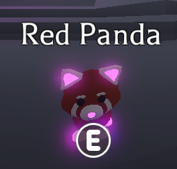 Pet | Adopt Me Mega Neon Red Panda - Game - Gameflip