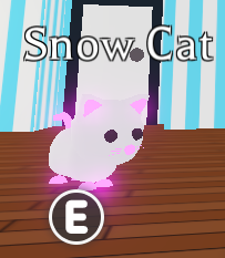 Pet Adopt Me Neon Snow Cat In Game Items Gameflip - roblox adopt me cat