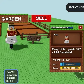 GIANT SNOWMAN SOLDIER - BOJU