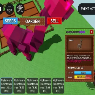 21.12 KG! AGE 💯 NIGHTMARE BRONTOSAURUS AGE 100 PHBRON