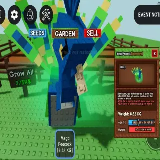 MEGA PEACOCK 8.52 KG AGE 52 (PHVERM)