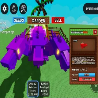 11.72 KG! AGE 💯! JUMBO RAINBOW HATCHED HYDRA AGE 100 💯! MG88