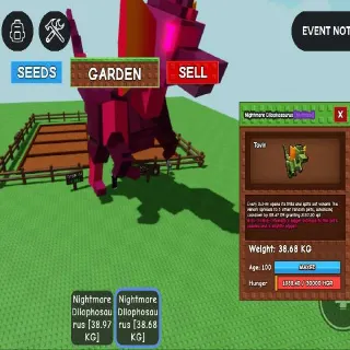 38.68 KG! AGE 💯 NIGHTMARE DILOPHOSAURUS AGOE 100 💯 KUEAS