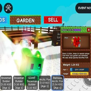 RAINBOW HATCHED ARCTIC FOX - BOJU