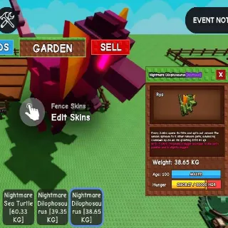 38.65 KG! AGE 💯 NIGHTMARE DILOPHOSAURUS AGE 100 DPMFR