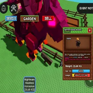 21.68KG! NIGHTMARE HEADLESS HORSEMAN AGE 100 💯 JP