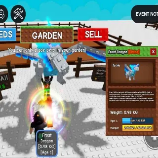 FROST DRAGON - GROW A GARDEN BOJU