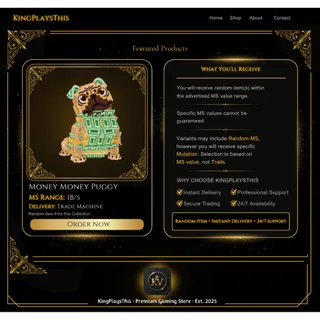 Money Money Puggy | 1B/s