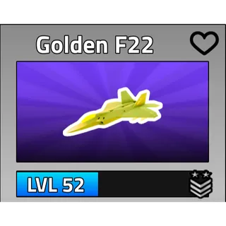 Golden F22 - Military Tycoon Jet