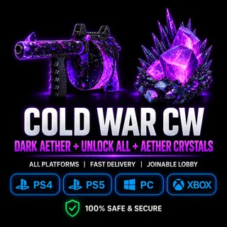 COLD WAR CW 🔮 DARK AETHER 🔮 + UNLOCK ALL + AETHER CRYSTALS| ALL PLATFORMS | JOINABLE LOBBY