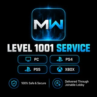 Modern Warfare (2019) MW19 🆙 LEVEL 1000 Service 🆙 Joinable lobby ⚡ FAST DELIVERY ⚡
