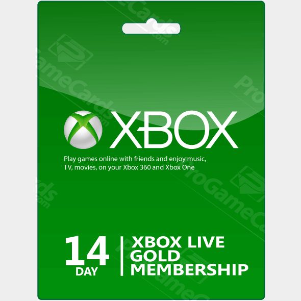 XBOX Live 14 days Gold Trial Membership Xbox Live Gold Gift Cards