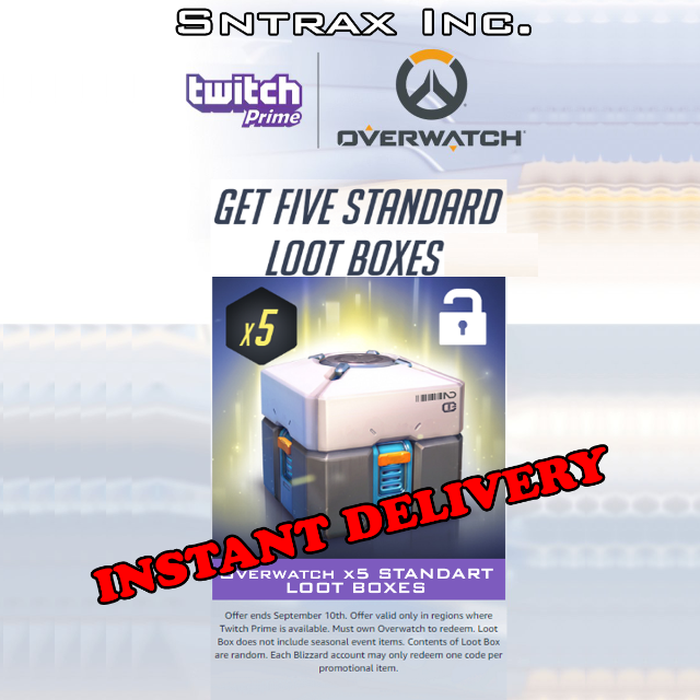 Overwatch X5 Standard Loot Boxes Pc Xbox Ps4 Battlenet