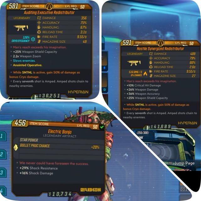 Weapon PS4 Borderlands 3 Redistributor FIRE/CRYO SNTNL Pack! Electric