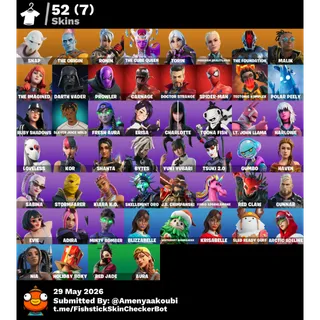 Fortnite Account | 52 Skins | 500 V-Bucks | LVL 973 | Darth Vader + Foundation | 4 Exclusives