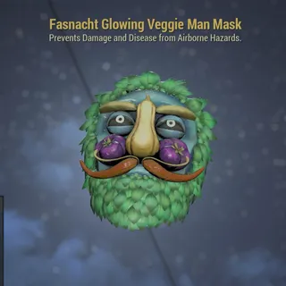 glowing veggie man