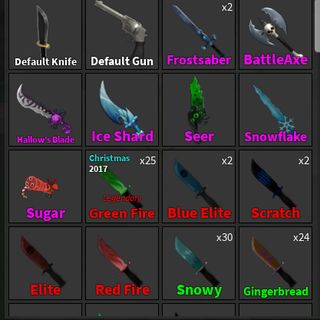 Other Murder Mystery 2 Weapon In Game Items Gameflip - ice gun roblox