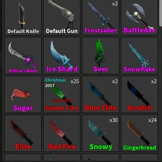 Selling - Selling Murder Mystery 2 Godly Knives/Weapons