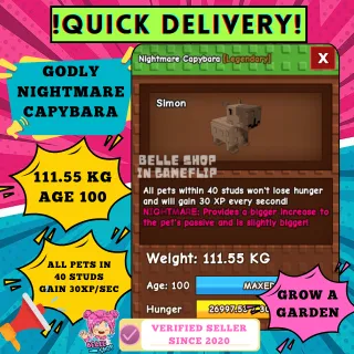 COLOSSAL GODLY TITANIC NIGHTMARE CAPYBARA 110KG+