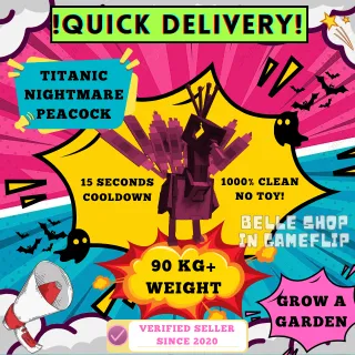 TITANIC NIGHTMARE PEACOCK 15 SECONDS COOLDOWN 90KG+ WITHOUT TOY