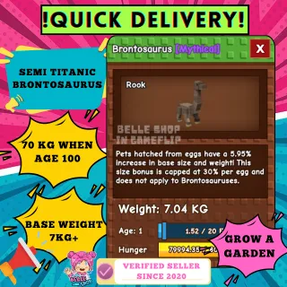 SEMI TITAN BRONTOSAURUS