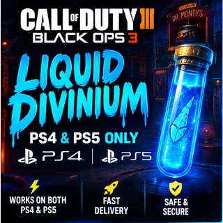 💎BLACK OPS 3 BO3 - 50K 💎LIQUID DIVINIUM - BUY 2 GET 1 FREE - FAST DELIVERY - PS4/PS5 