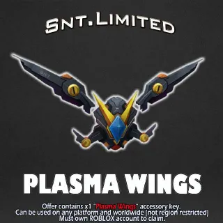 Roblox Plasma Wings Exclusive Digital GLOBAL Item Code - Fast Delivery