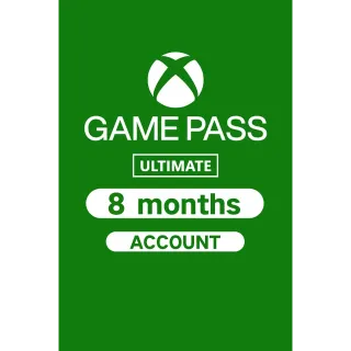 Xbox Game Pass Ultimate - 8 Months 