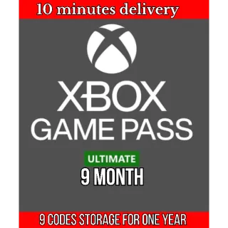 Xbox 9 Month Ultimate Game Pass ✅ Instant Deliver ✅ USA