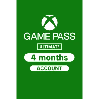 Xbox 4 Month Ultimate Game Pass ✅ Instant Deliver