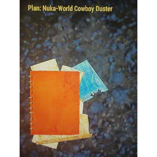 Plan | Nuka-World Cowboy Duster