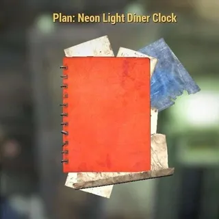 Neon Diner Clock