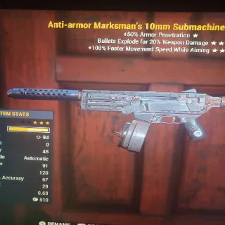 Weapon | AAEFMS Submachine Gun