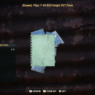 T-60 BOS Knight SGT Pain