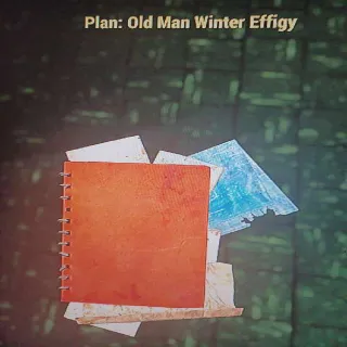 Plan | Old Man Winter Effigy
