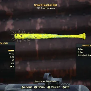 Yellow Baseball Bat Lvl 5