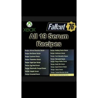 All 19 Serum Recipes