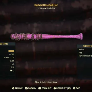 Pink Baseball Bat Lvl 5