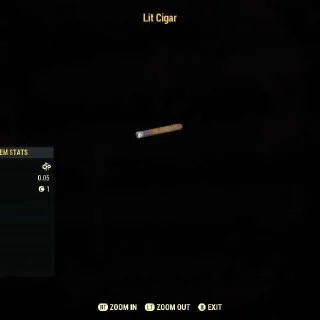 Lit Cigar