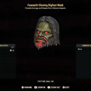 Glowing Bigfoot Mask